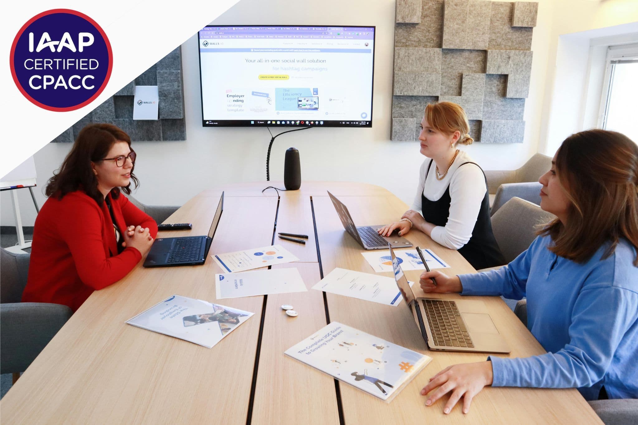 IAAP-certified team collaborating on accessibility remediation in a meeting